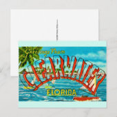 Ancienne carte postale de Clearwater Floride (Devant / Derrière)