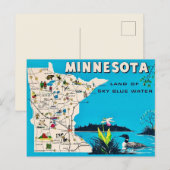 Ancienne carte postale de Minnesota (Devant / Derrière)
