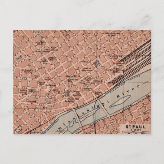 Ancienne carte postale de St Paul MN (Devant)