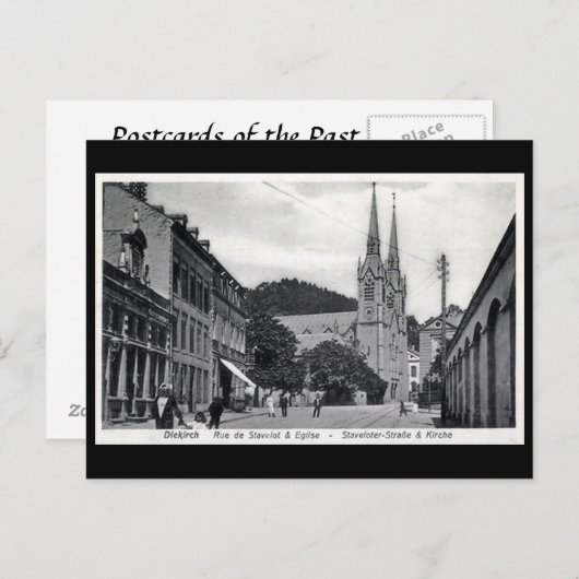 Ancienne carte postale - Diekirch, Luxembourg (Devant / Derrière)