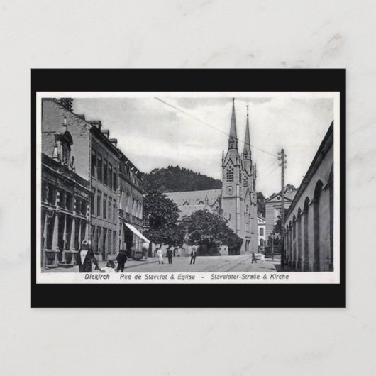 Ancienne carte postale - Diekirch, Luxembourg (Devant)