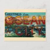 Ancienne carte postale d'Ocean City NJ (Devant)