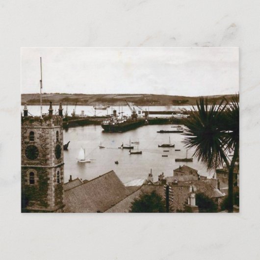 Ancienne carte postale - Docks, Falmouth, Cornouai (Devant)