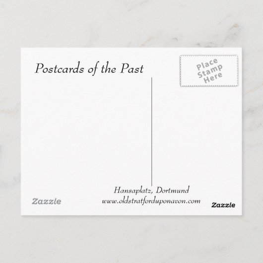 Ancienne carte postale - Dortmund, Hansaplatz (Dos)