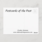 Ancienne carte postale - Dresde, Allemagne (Dos)