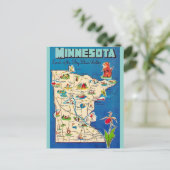 Ancienne carte postale du Minnesota (Debout devant)