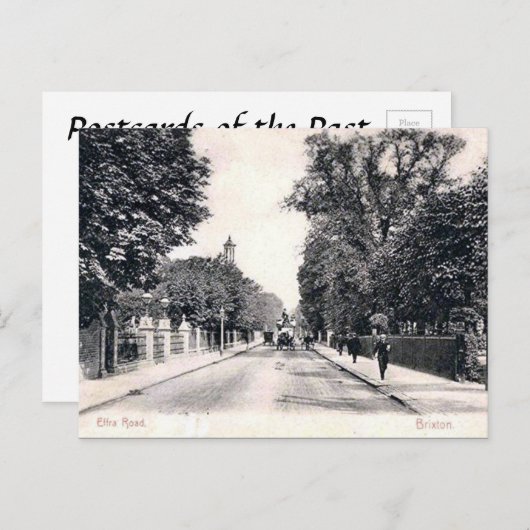 Ancienne carte postale - Effra Rd, Brixton, Londre (Devant / Derrière)