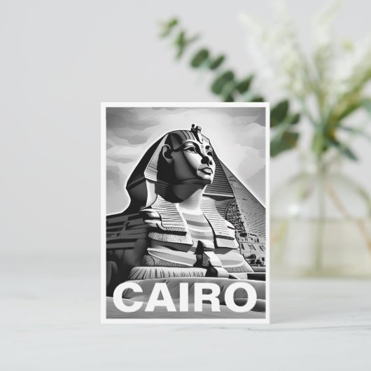 Ancienne carte postale Egypte (Debout devant)