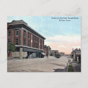 Ancienne carte postale - El Paso, Texas