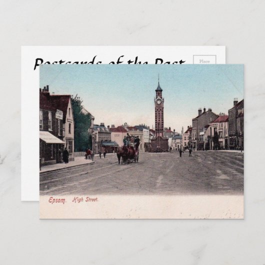 Ancienne carte postale - Epsom, Surrey (Devant / Derrière)