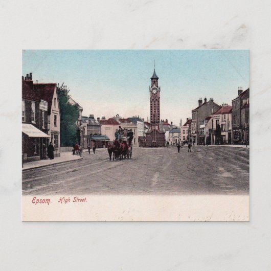 Ancienne carte postale - Epsom, Surrey (Devant)