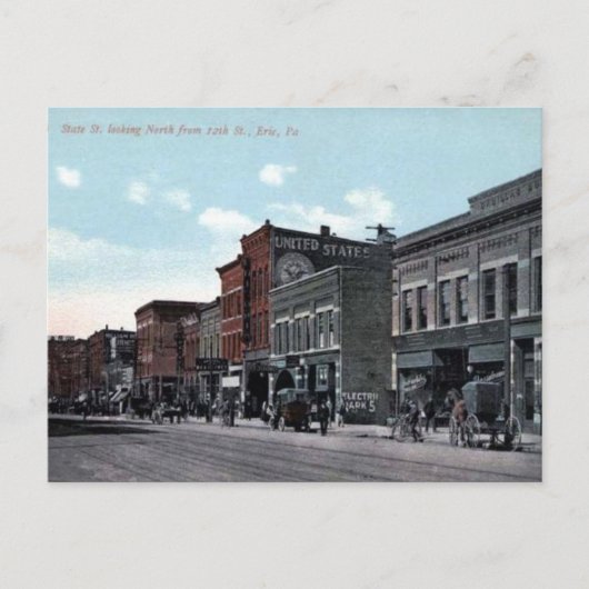 Ancienne carte postale - Erie, Pennsylvanie (Devant)