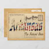 Ancienne carte postale État de l'Arkansas (Devant / Derrière)