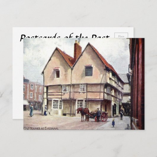 Ancienne carte postale - Evesham, Worcestershire (Devant / Derrière)