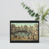 Ancienne carte postale - Exposition franco-britann (Debout devant)