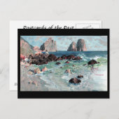 Ancienne carte postale - Faraglioni, Capri, Italie (Devant / Derrière)