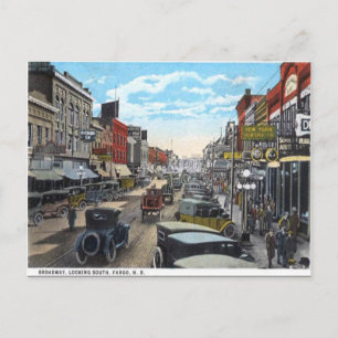 Ancienne carte postale - Fargo, Dakota du Nord, Ét