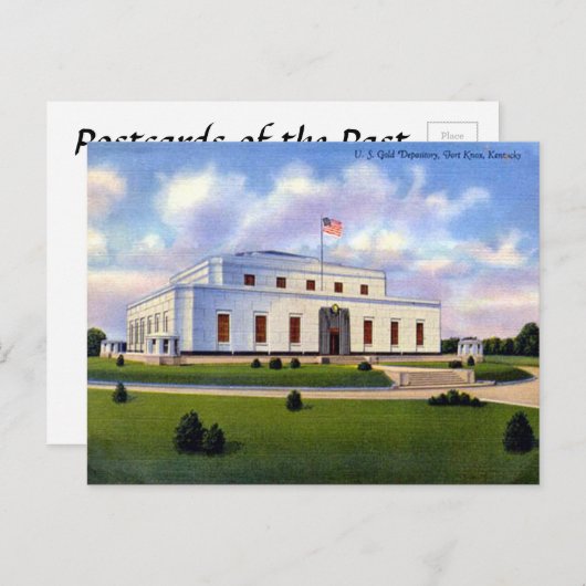 Ancienne carte postale - Fort Knox, Kentucky, État (Devant / Derrière)
