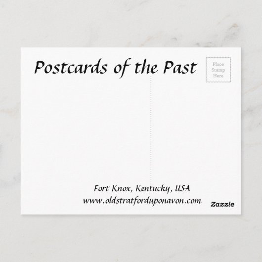 Ancienne carte postale - Fort Knox, Kentucky, État (Dos)