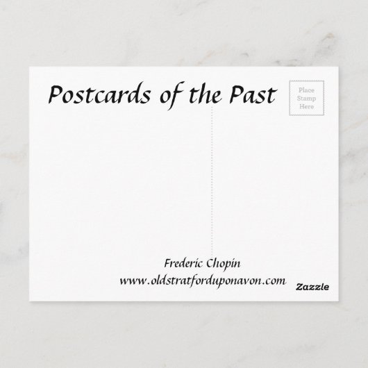 Ancienne carte postale - Frédéric Chopin (Dos)