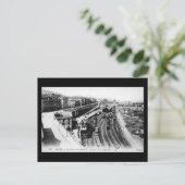 Ancienne carte postale - Gare d'Alger (Debout devant)