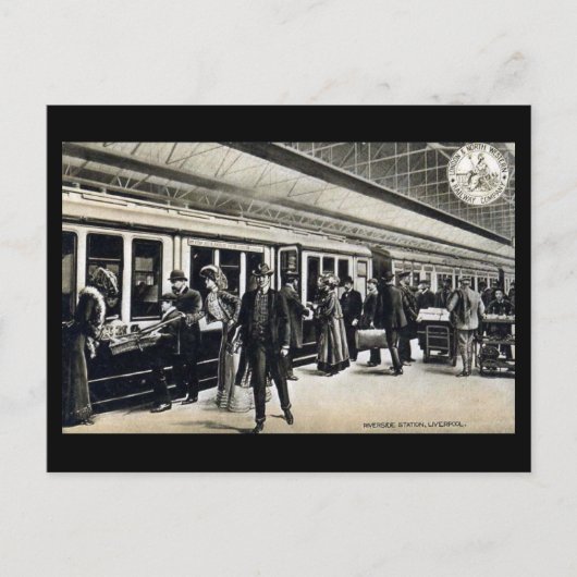 Ancienne carte postale - Gare Riverside, Liverpool (Devant)