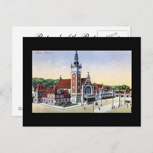 Ancienne carte postale, Gdansk (Danzig) (Devant / Derrière)