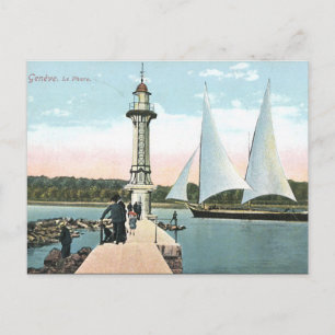 Ancienne carte postale - Genève, Suisse