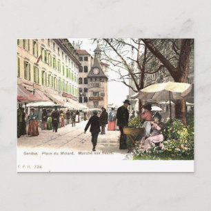 Ancienne carte postale - Genève, Suisse