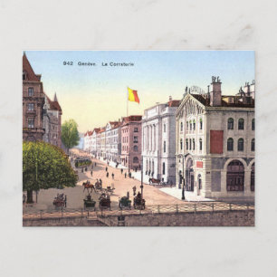 Ancienne carte postale - Genève, Suisse