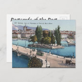 Ancienne carte postale - Genève, Suisse (Devant / Derrière)