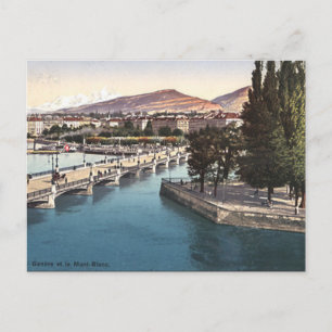 Ancienne carte postale - Genève, Suisse