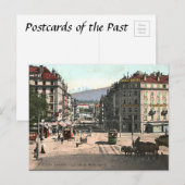 Ancienne carte postale - Genève, Suisse (Devant / Derrière)