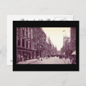 Ancienne carte postale, Glasgow, rue Buchanan (Devant / Derrière)