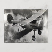 Ancienne carte postale - Gloster "Gladiator" (Devant)