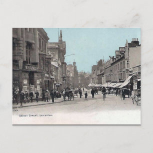 Ancienne carte postale - Granby Street, Leicester