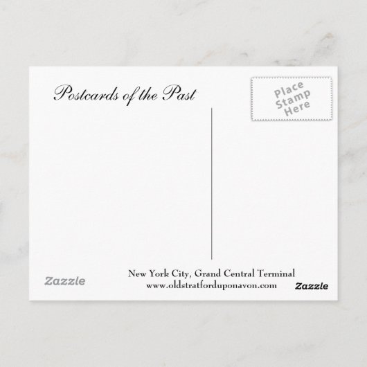 Ancienne carte postale - Grand Central Terminal, N (Dos)