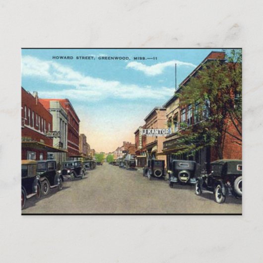Ancienne carte postale - Greenwood, Mississippi (Devant)