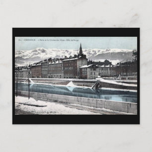 Ancienne carte postale - Grenoble, France