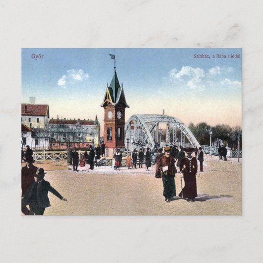 Ancienne carte postale - Gyor, Hongrie (Devant)
