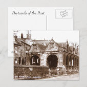 Ancienne carte postale - Hall du marché, Chipping (Devant / Derrière)