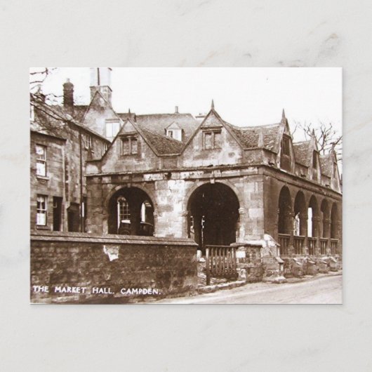 Ancienne carte postale - Hall du marché, Chipping (Devant)