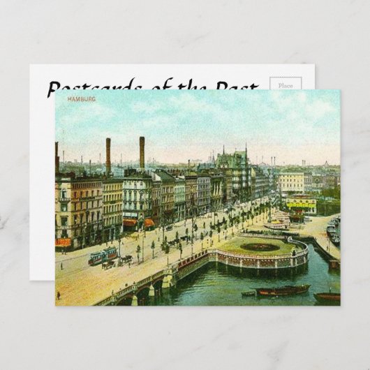 Ancienne carte postale - Hambourg, Allemagne (Devant / Derrière)