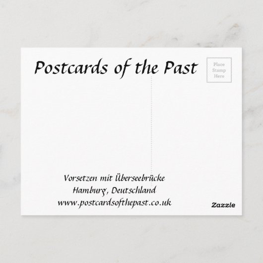 Ancienne carte postale - Hambourg, Allemagne (Dos)