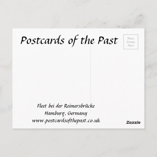 Ancienne carte postale - Hambourg, Allemagne (Dos)