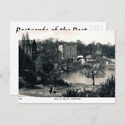 Ancienne carte postale - Hampstead, Londres (Devant / Derrière)