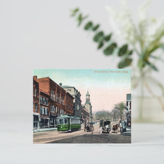 Ancienne carte postale - Haverhill, Massachusetts (Debout devant)