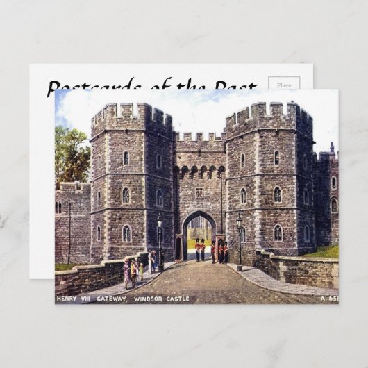 Ancienne carte postale - Henry VIII Gateway, Winds (Devant / Derrière)