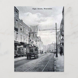 Ancienne carte postale - High Street, Worcester