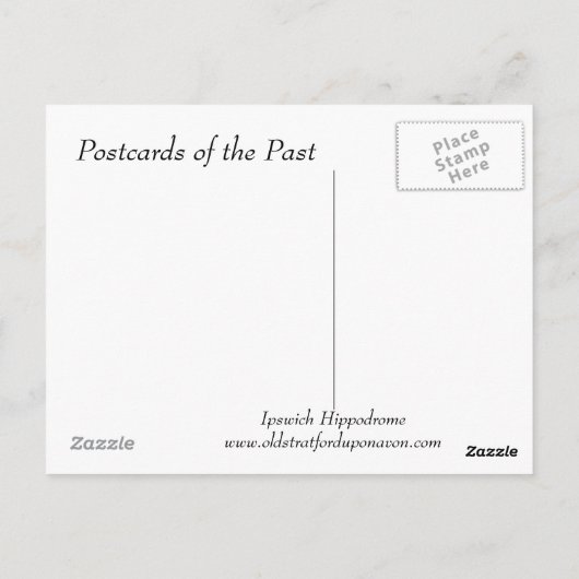 Ancienne Carte Postale - Hippodrome Ipswich (Dos)